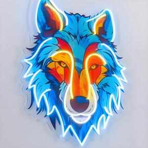Wolf Shaped Neon <strong>Sign</strong> Are Suitable for Bars and Entertainment Venues to Create an Atmosphere and <strong>Make</strong> Parties More Lively - Product Image 4