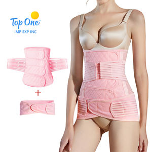 Top One Noir Récupération Postnatale C Section Bande Coton Soutien Taille Trianer Postpartum Ventre Wrap Ceinture Après La Grossesse - Product Image 1