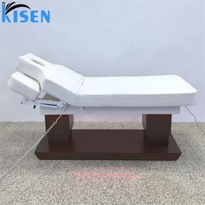 KISEN Beauty Salon Furniture 4 Motors <b>Electric</b> Facial Spa Bed Modern Luxury Foot Control Saloon Massage <b>Table</b> and Bed Equipment - Product Image 3