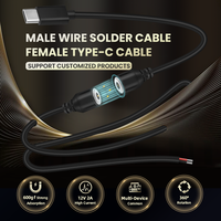Connecteur magnétique 2 broches avec fil, câble de charge magnétique Type-C 12V pour appareils électroniques