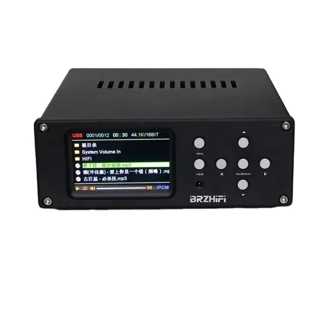 BRZHIFI DV20C-Aluminum Chassis DIY Digital Amplifier  Turntable USB DSD DAC Lossless Audio 2 Channel Hifi CD Player