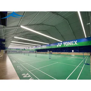 Satılık standart Badminton mahkemesi yangın geciktirici alüminyum çerçeve spor etkinlik çadırı