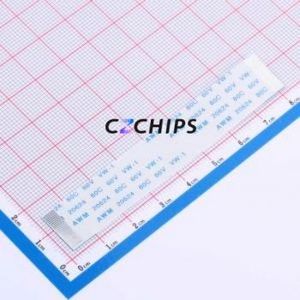 JS05A-26P-080-4-8 FFC Cable (Flexible Flat Cable) P=0.5mm Connector 26P 0.5mm 0.3mm Non-Inverting - Product Image 1