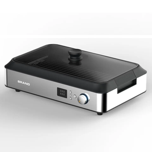 Hot Bán Đen Kích Thước Gia Đình Tabletop Tấm Hộ Gia Đình Trong Nhà Nhỏ Nướng Điện Hàn Quốc Nướng Thịt Nướng <span class=keywords><strong>Pan</strong></span> - Product Image 6