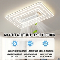 Ventilador de Techo sin Aspas con Luz, Modelo 2026, Luz Principal para Sala de Estar, Simple, Moderna y Elegante, Luz de Ventilador para Dormitorio, Iluminación para Toda la Casa