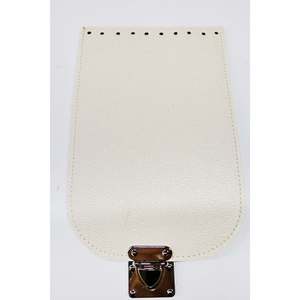 Funda de bolsa de almacenamiento de 20x13cm de polipiel crema elegante y práctica - Product Image 1