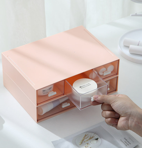 引き出し付きの異なるホームオフィス用プラスチック製テーブル収納デスクオーガナイザー - Product Image 6