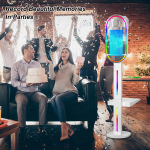 Photomaton ovale à écran tactile avec un écran haute définition de 15,6 pouces, mini PC, imprimante et appareil photo reflex numérique - Product Image 6