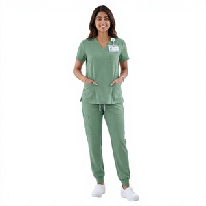 Wholesale Premium Quality Unisex Woven Fabric Jogger Pant <b>Scrub</b> Sets <b>Scrubs</b> <b>Uniforms</b> Pakistan Manufacturer - Product Image 1