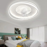 Lámpara de Techo Duradera, Moderna y Elegante, Panel LED Geométrico con Ventilador, Proveedor Mayorista Directo de Fábrica en China