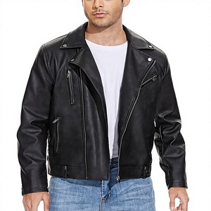 Chaqueta Bomber de Cuero Vacuno Marrón para Hombre, Cuello Camisero, Cierre de Cremallera, Estilo Vintage, Corte Regular, para Otoño - Product Image 1