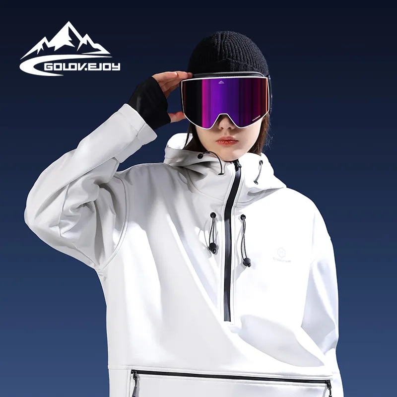 GOLOVEJOY TYJ08 Gafas de esquí magnéticas Gafas de snowboard de nieve personalizadas Gafas de moto de nieve Gafas de esquí