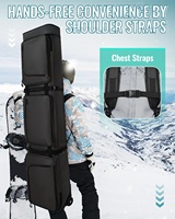 Sac à dos extensible pour ski et snowboard, résistant à l'eau, en nylon, avec 6 poches et roulettes pour les voyages, vente flash