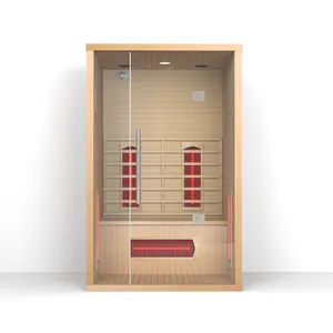 Special Offer 2 Person Solid Wood Hemlock Radiant Health Sauna Room Household Infrared Sauna