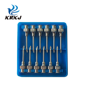 Aiguille d'injection vétérinaire de tuyau d'acier inoxydable de moyeu en laiton de KD402 pour le divers type <span class=keywords><strong>seringue</strong></span> - Product Image 6