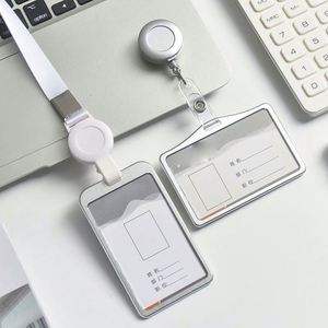 Fashion Vertical Aluminum Business Card Badge <b>Holder</b> with No Closure 3 in 1mm Thick Printed - Product Image 2