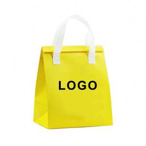 กระเป๋าเก็บความเย็นแบบพับได้คุณภาพสูง ผลิตจากผ้าไม่ถักทอ มีฉนวนกันความร้อน ใช้สำหรับใส่อาหารกลับบ้าน ปิดผนึกด้วยกาวในตัว เหมาะสำหรับปิกนิก ใช้แล้วทิ้ง ขนาดใหญ่ - Product Image 1