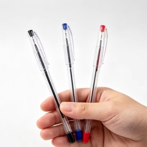 Promotional Plastic Blue Ball <b>Pens</b> for School Office Stationery High Quality Cheap Ball <b>Pen</b> with 3 <b>Color</b> - Product Image 1