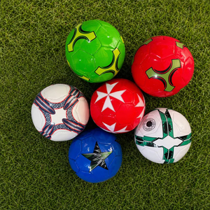 Ballon de football en PVC cousu à la machine, taille 2, pas cher, 95-100 grammes, mini ballon de football - Product Image 1