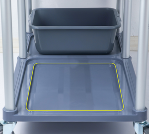 Carrello Commerciale Resistente e Facile da Usare per la Raccolta di Piatti, Carrello Multiuso da Cucina per Uso in Concessionarie e Showroom - Product Image 3