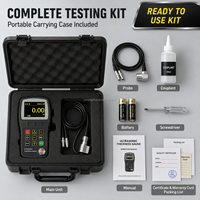 Jauge d'épaisseur ultrasonique portable U150, testeur de corrosion des tuyaux en acier traversant les couches de revêtement avec écran couleur et stockage des données