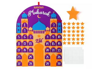 Factory Wholesale <strong>2022</strong> Ramadan <strong>Advent</strong> <strong>Calendar</strong> Eid <strong>Calendar</strong> Countdown <strong>Calendar</strong> Eid Mubarak Hanging Felt for <strong>Kids</strong> Eid Gifts - Product Image 6
