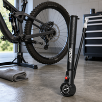 Pompe à vélo avec manomètre 300 PSI, gonfleur d'air manuel avec valve de décharge pour le cyclisme