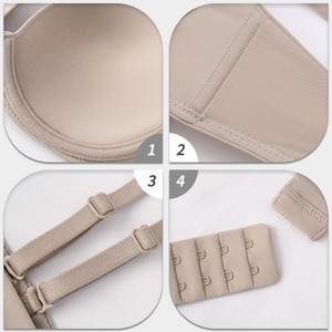 Ensemble Lingerie Sexy avec Soutien-Gorge à Bretelles Réglables, Respirant, Doux, à Armatures de Maintien, Anti-Affaissement, Remonte-<span class=keywords><strong>Seins</strong></span> - Product Image 2