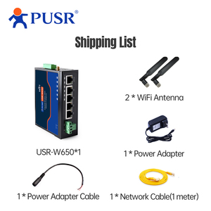 PUSR シリアル to CAN RS485/RS232 to イーサネット/WiFi プロトコルコンバータ デュアルバンド WiFi 5 ギガビットポート Modbus RTU to TCP ゲートウェイ W650 - Product Image 5