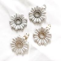 Clips de chaussures détachables en forme de fleur de perle, boucles de chaussures tournesol, ornements décoratifs pour chaussures de mariée et talons hauts