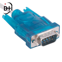 Nuevo Puerto USB a RS232 COM, PDA serie, adaptador de Cable DB9 de 9 pines, compatible con USB 2,0 con cable a Serial RS232 CH340