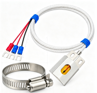 Sonde de température Pt100 en platine pour carrelage, thermistance, capteur de température, sonde cylindrique à coller sur surface