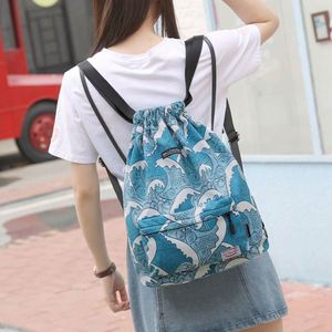 Mochila Impermeable Ligera con Cordón Ajustable, Ideal para Deportes y Gimnasio, para Hombres y Mujeres - Product Image 4