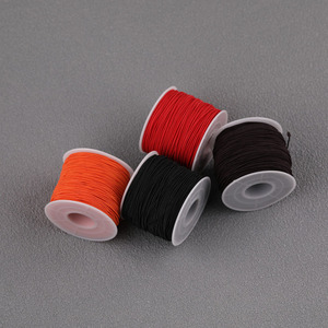 Cordon élastique perlé torsadé 1mm 50m, accessoires de bijouterie pour bracelet, vêtements, cordon de serrage - Product Image 1