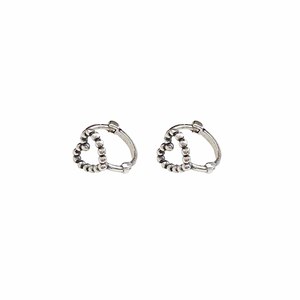 Ruitai S925 Silver <b>Heart</b>-Shaped Stud Earrings For Women Korean Style Small Hollowed Out <b>Sweet</b> Fashion Jewelry Gift - Product Image 5
