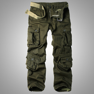 กางเกงผู้ชายกางเกงลายพรางหลวมๆหลายกระเป๋าสำหรับกลางแจ้ง - Product Image 4