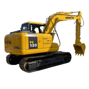 Komatsu PC130รถขุดตีนตะขาบญี่ปุ่นใช้กับเครื่องยนต์ Hino และวาล์วไฮดรอลิกของ Kawasaki ขายดีในเซี่ยงไฮ้ - Product Image 1