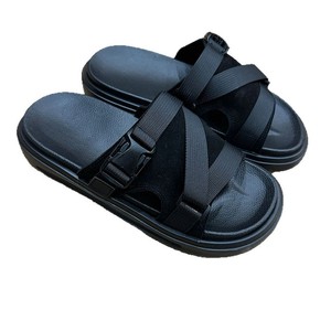 Claquettes en <span class=keywords><strong>feutre</strong></span> pour hommes, d'été, d'extérieur, antidérapantes, respirantes, à bout ouvert, à plateforme, à <span class=keywords><strong>semelle</strong></span> épaisse, décontractées, légères, vente en gros - Product Image 2