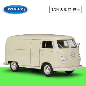 Modèle de voiture en alliage moulé sous pression Welly 1:24 S Vo lkswagen 1963 T1 <span class=keywords><strong>BUS</strong></span> en métal à collectionner - Product Image 2