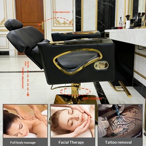 Chaise de salon de luxe Dongkai Cross-Border E-<span class=keywords><strong>Commerce</strong></span> DK-68118, pivotante, réglable en hauteur, multicolores, simple, en acier inoxydable, pour barbier - Product Image 2