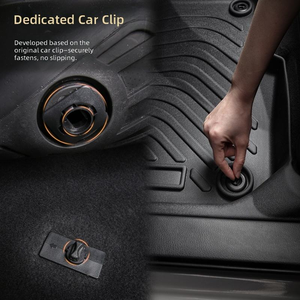 Tapetes para Piso de Auto TPE Resistentes a Manchas y sin Olor, Compatibles con <span class=keywords><strong>Hyundai</strong></span> <span class=keywords><strong>Kona</strong></span> Eléctrico Híbrido 2024-2025, Cobertura Total - Product Image 4