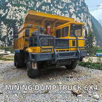 Camion à benne rigide tout-terrain Shacman 6x4 à haute efficacité, équipement minier d'occasion, diesel, automatique, poids lourd, Weichai, gauche, Euro 3