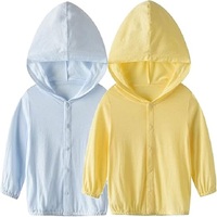 Vêtement de protection solaire unisexe pour bébé BKD Custom Service, léger, UPF50, fermeture éclair intégrale, respirant, 180g polyester/coton.