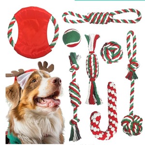 Ensemble de jouets en corde pour animaux de compagnie, 9 pièces, jouets de dentition en coton pour chiens, jeu interactif pour chiens - Product Image 3