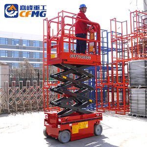 हाइड्रोलिक हवाई कार्य कैंची लिफ्ट आकाश मैन लिफ्ट बिक्री और किराये के लिए इलेक्ट्रिक स्व-चालित कैंची लिफ्ट मंच - Product Image 3