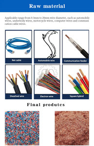 Granulador de cobre Máquina de reciclaje Chatarra de cobre y aluminio Cable Granulado Residuos Máquina granuladora de alambre de cobre - Product Image 3