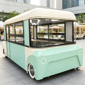 Remorque de vente ambulante électrique entièrement équipée en acier inoxydable sur mesure pour la vente de nourriture de rue, barbecue, café, crème glacée et restauration rapide - Product Image 1