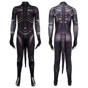 Disfraz de Alienígena, Traje de Cuerpo Entero de Látex, para Halloween, Actuaciones Escénicas, Unisex, Talla Adulto - Product Image 3
