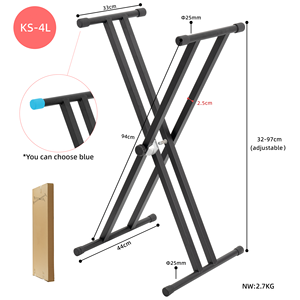 Lebeth Ks-4L Factory Supply Support de clavier réglable de style X pour piano électrique facile à assembler - Product Image 2