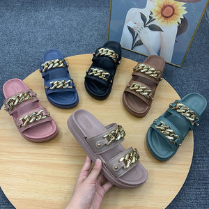 Chaussures à chaîne en plastique pour femmes Nouveaux styles Chaussures élégantes de luxe Femmes élégantes <span class=keywords><strong>Chaussons</strong></span> tendance 2023 - Product Image 3